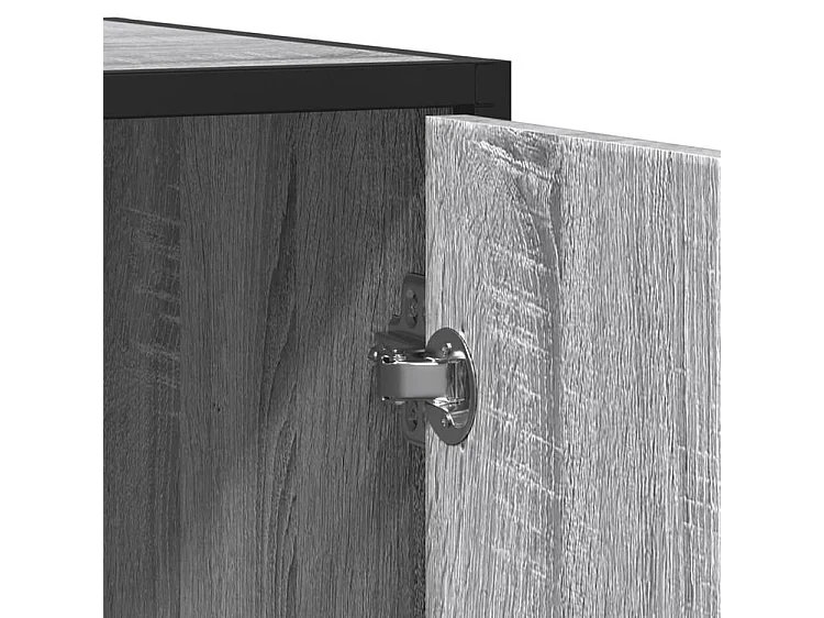 Buffet sonoma gris 92x35x76 bois d'ingénierie