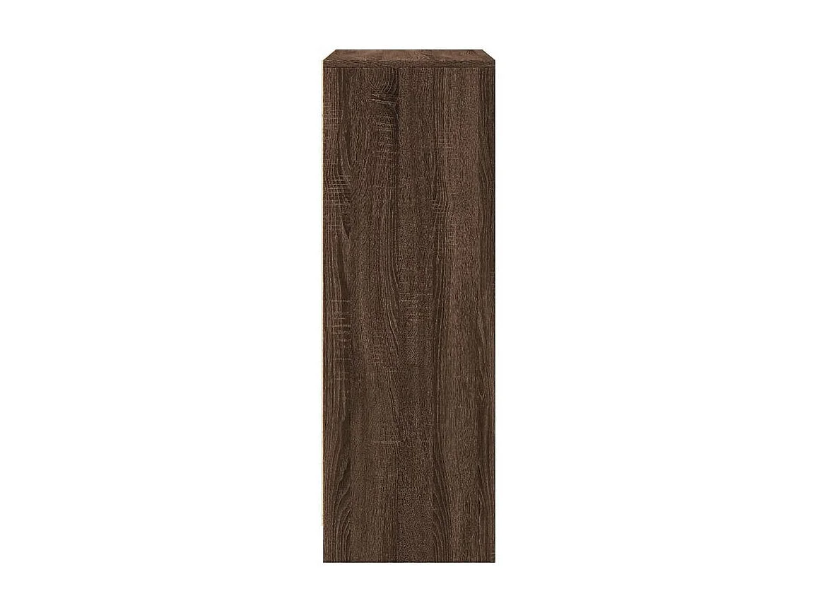 Buffet avec LED chêne marron 77x34x100 bois d'ingénierie