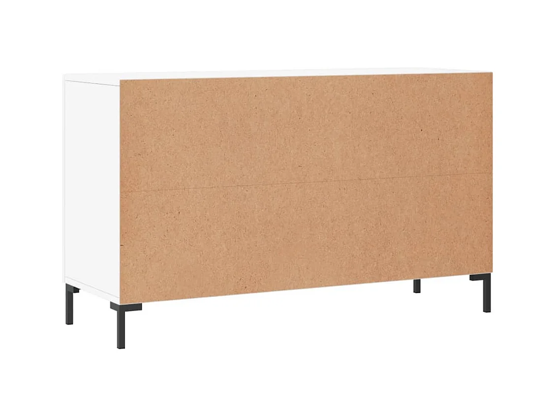 Buffet blanc 100x36x60 bois d'ingénierie