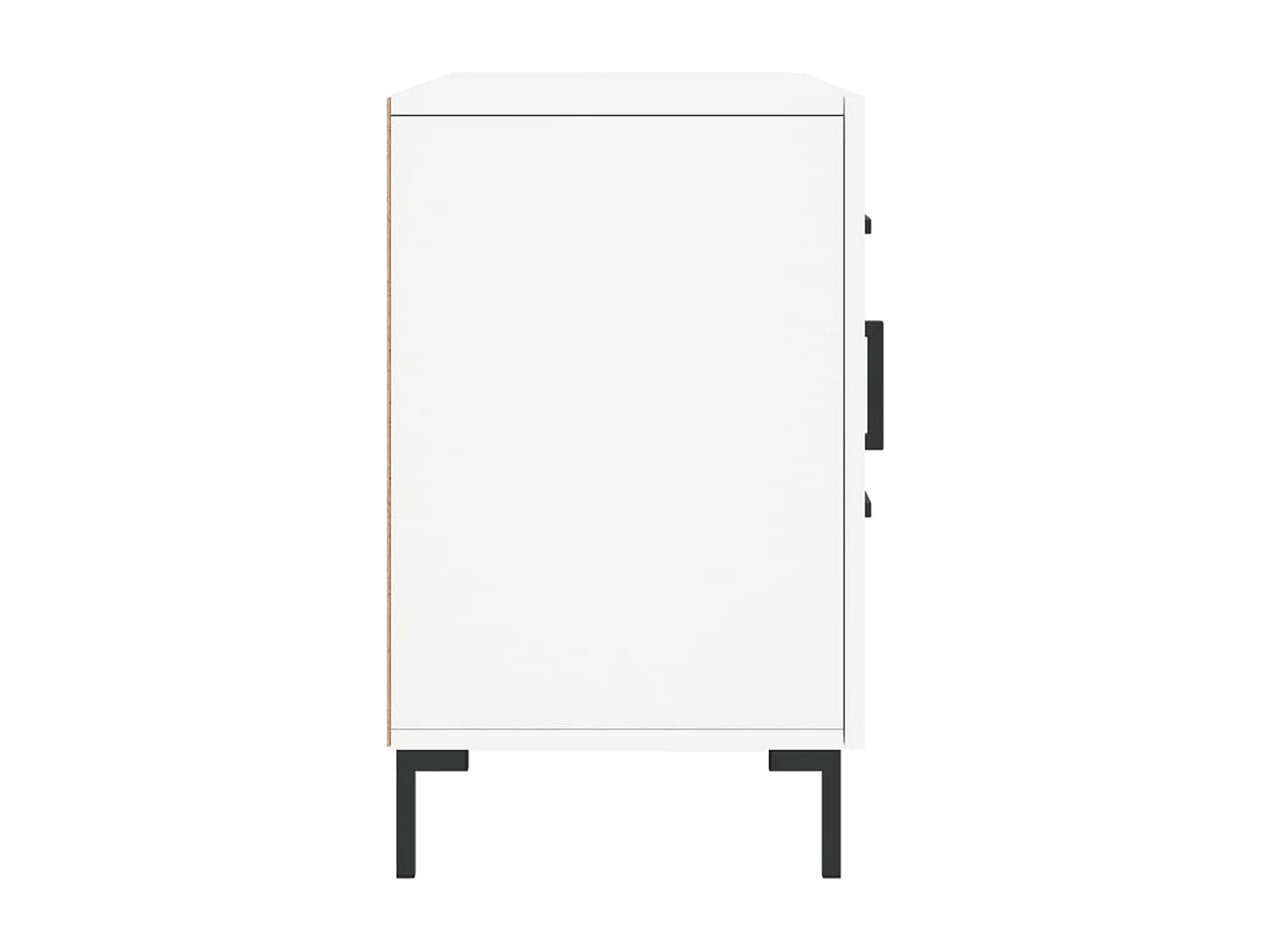 Buffet blanc 100x36x60 bois d'ingénierie