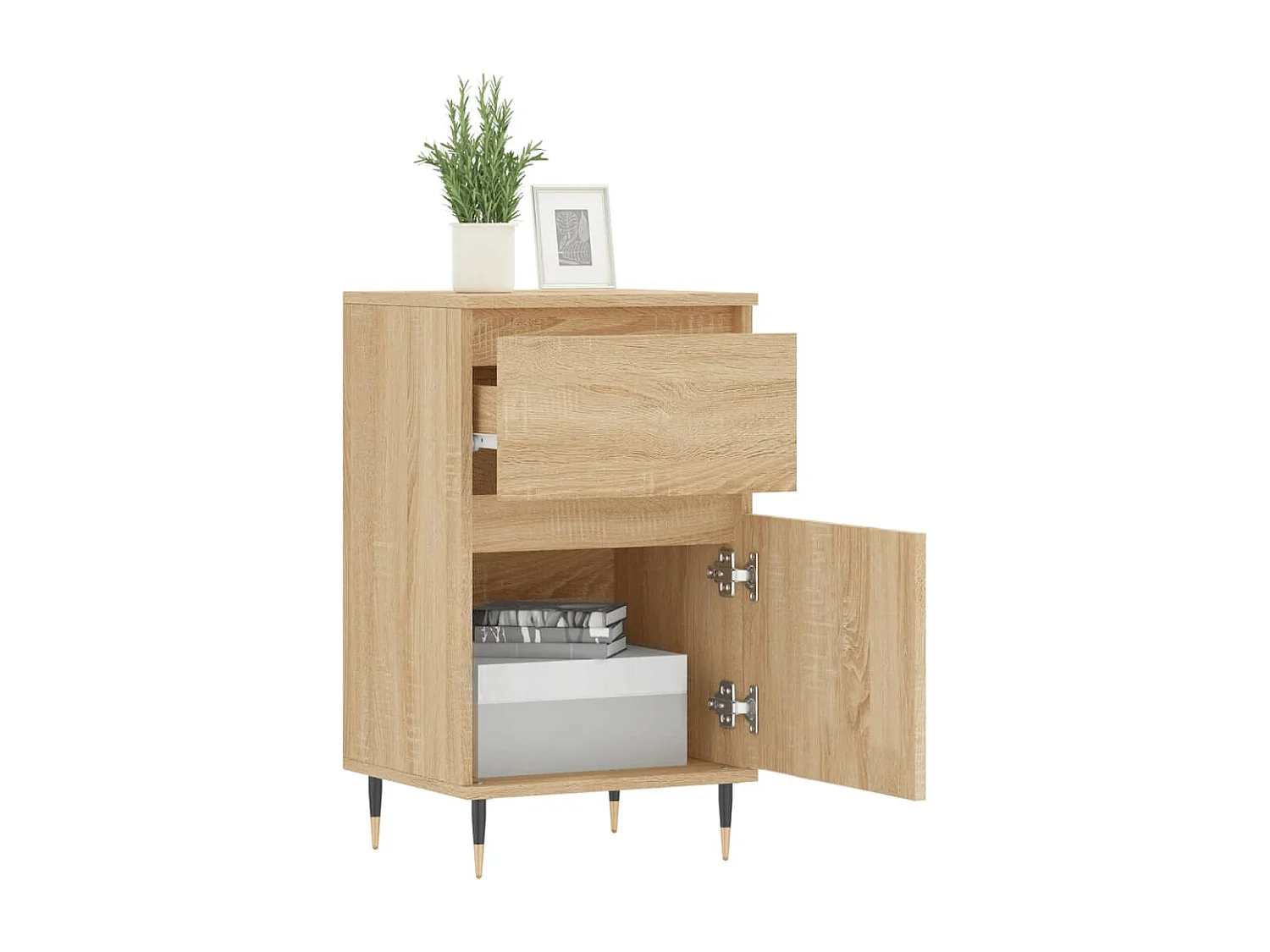 Buffet chêne sonoma 40x35x70 bois d'ingénierie