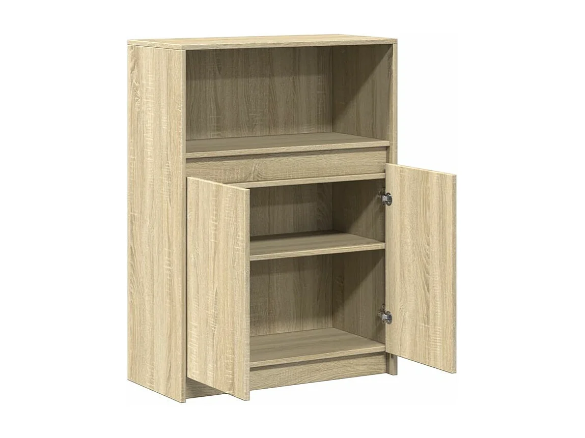 Buffet avec LED chêne sonoma 72x34x100 bois d'ingénierie