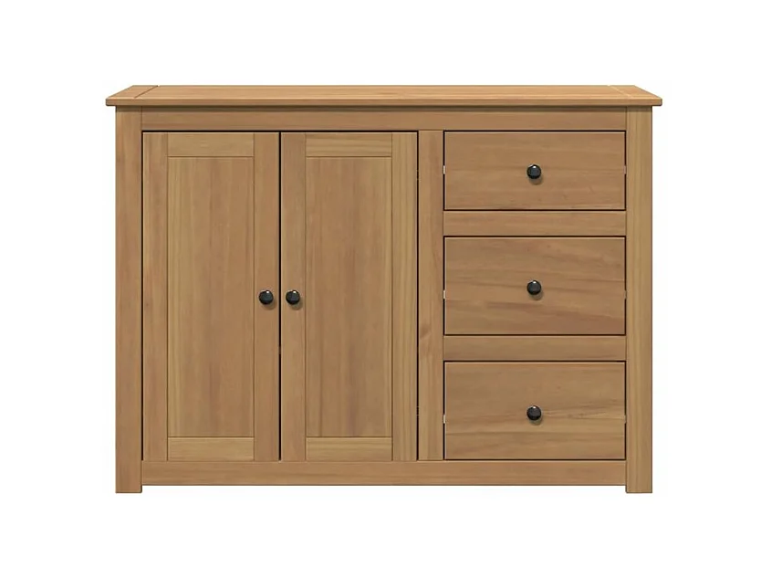 Buffet avec tiroirs Panama 112x40x80 bois massif de pin
