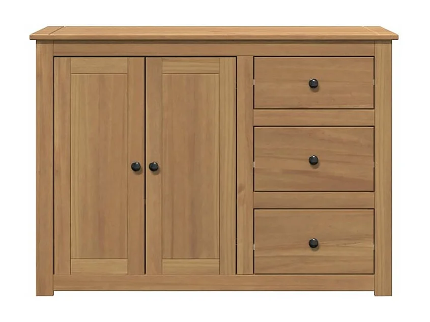 Buffet avec tiroirs Panama 112x40x80 bois massif de pin
