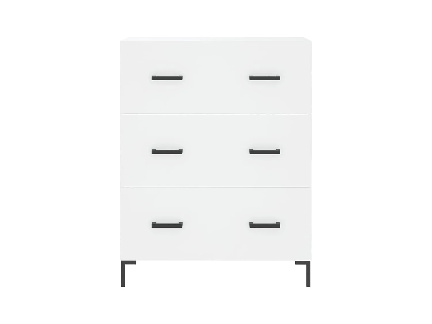 Buffet blanc 69,5x34x90 bois d'ingénierie