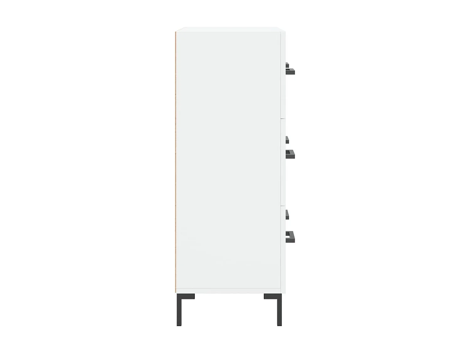 Buffet blanc 69,5x34x90 bois d'ingénierie