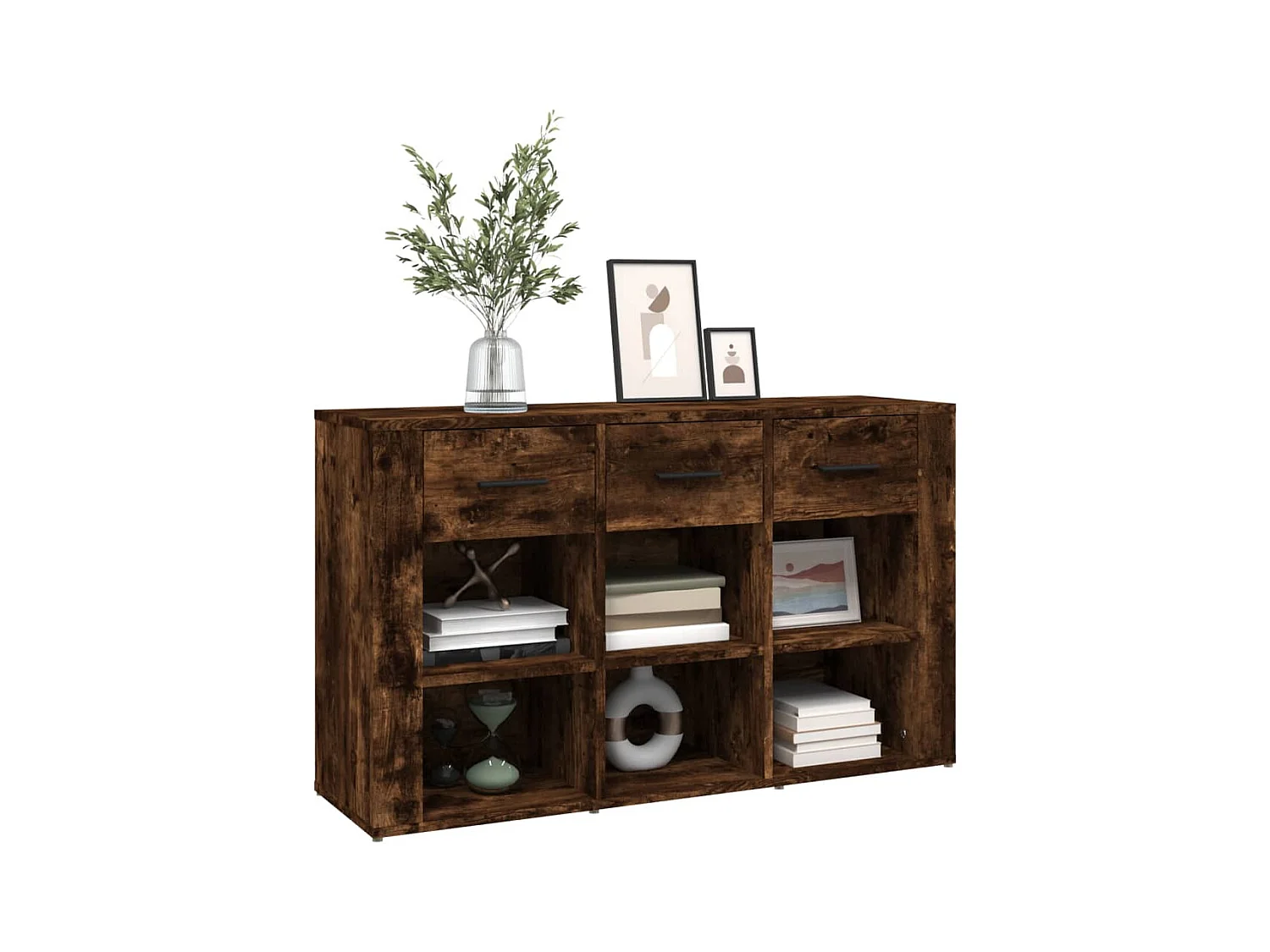 Buffet Chêne fumé 100x30x59,5 Bois d'ingénierie