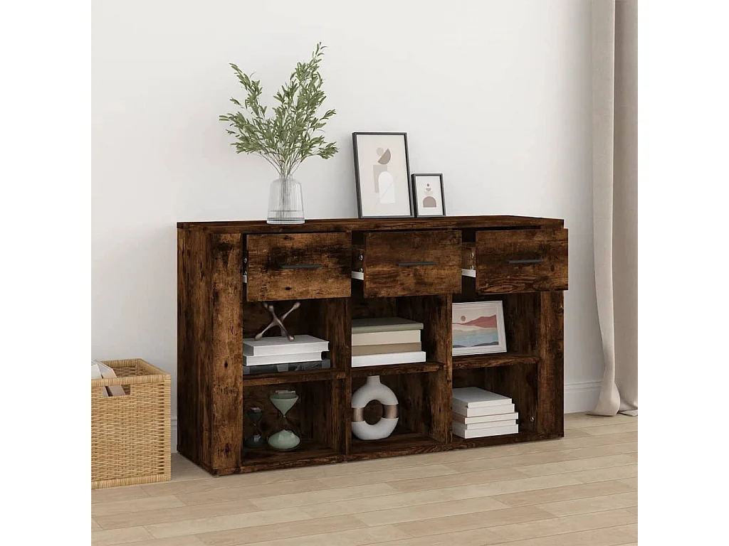 Buffet Chêne fumé 100x30x59,5 Bois d'ingénierie