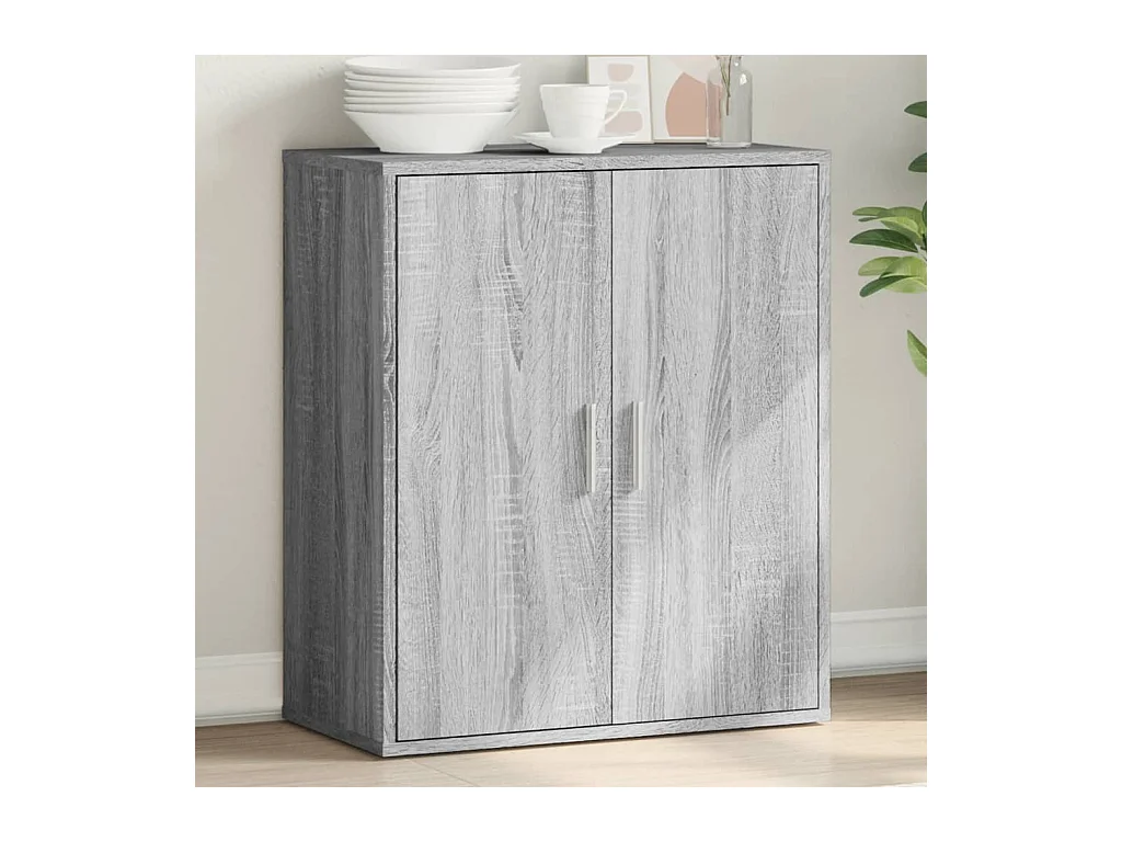 Buffet sonoma gris 79x38x80 bois d'ingénierie