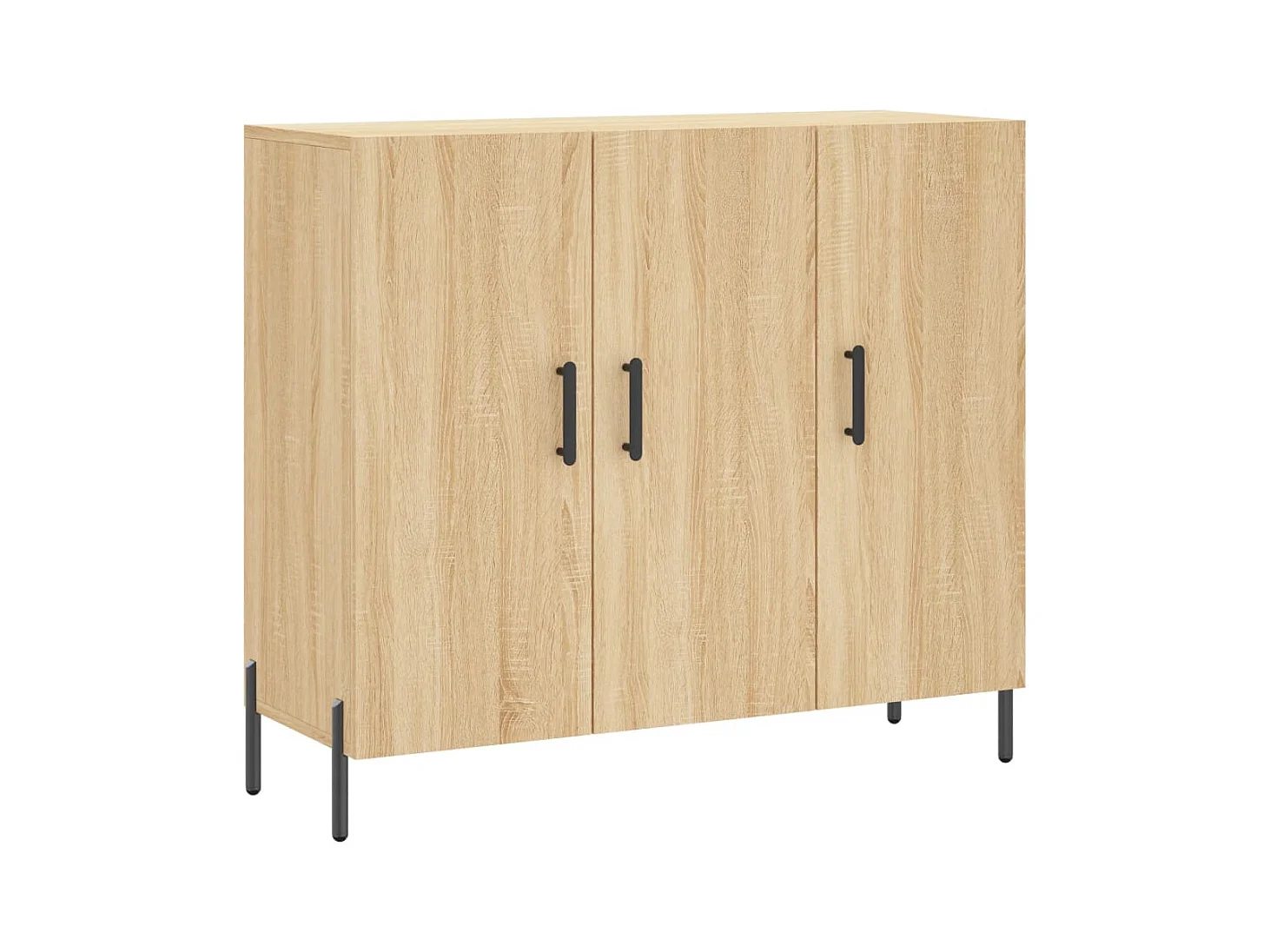 Buffet chêne sonoma 90x34x80 bois d'ingénierie