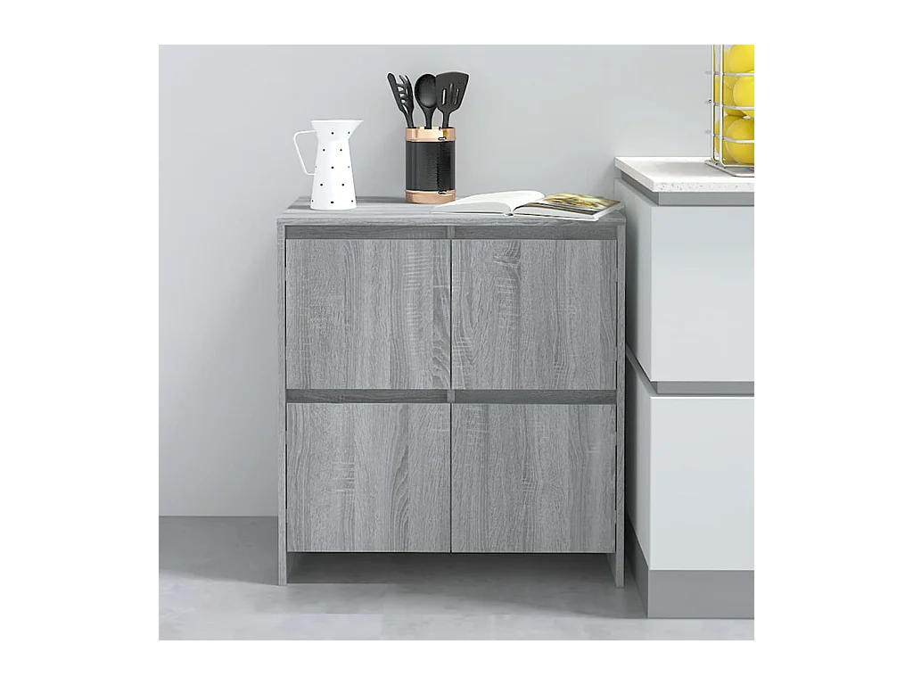 Buffet Sonoma gris 70x41x75 Bois d'ingénierie