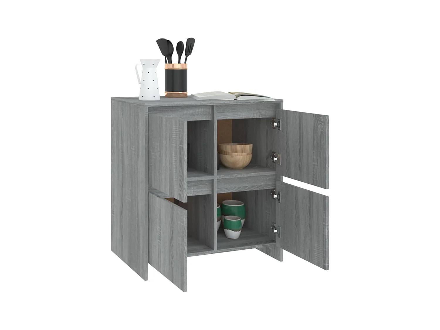 Buffet Sonoma gris 70x41x75 Bois d'ingénierie