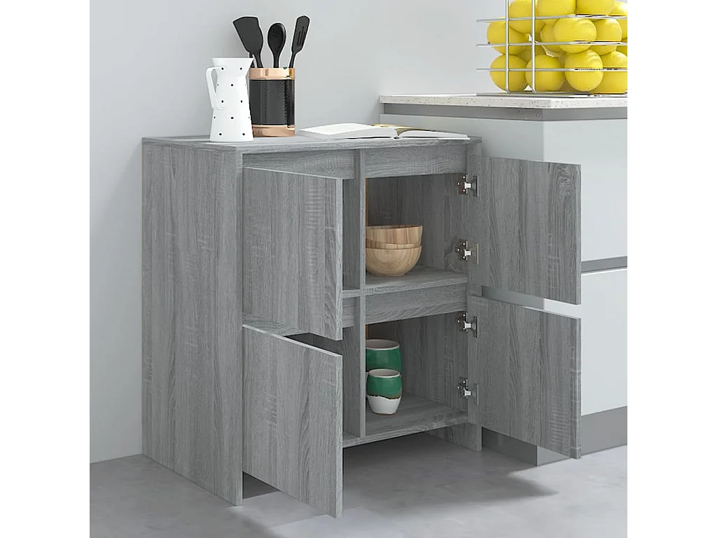Buffet Sonoma gris 70x41x75 Bois d'ingénierie