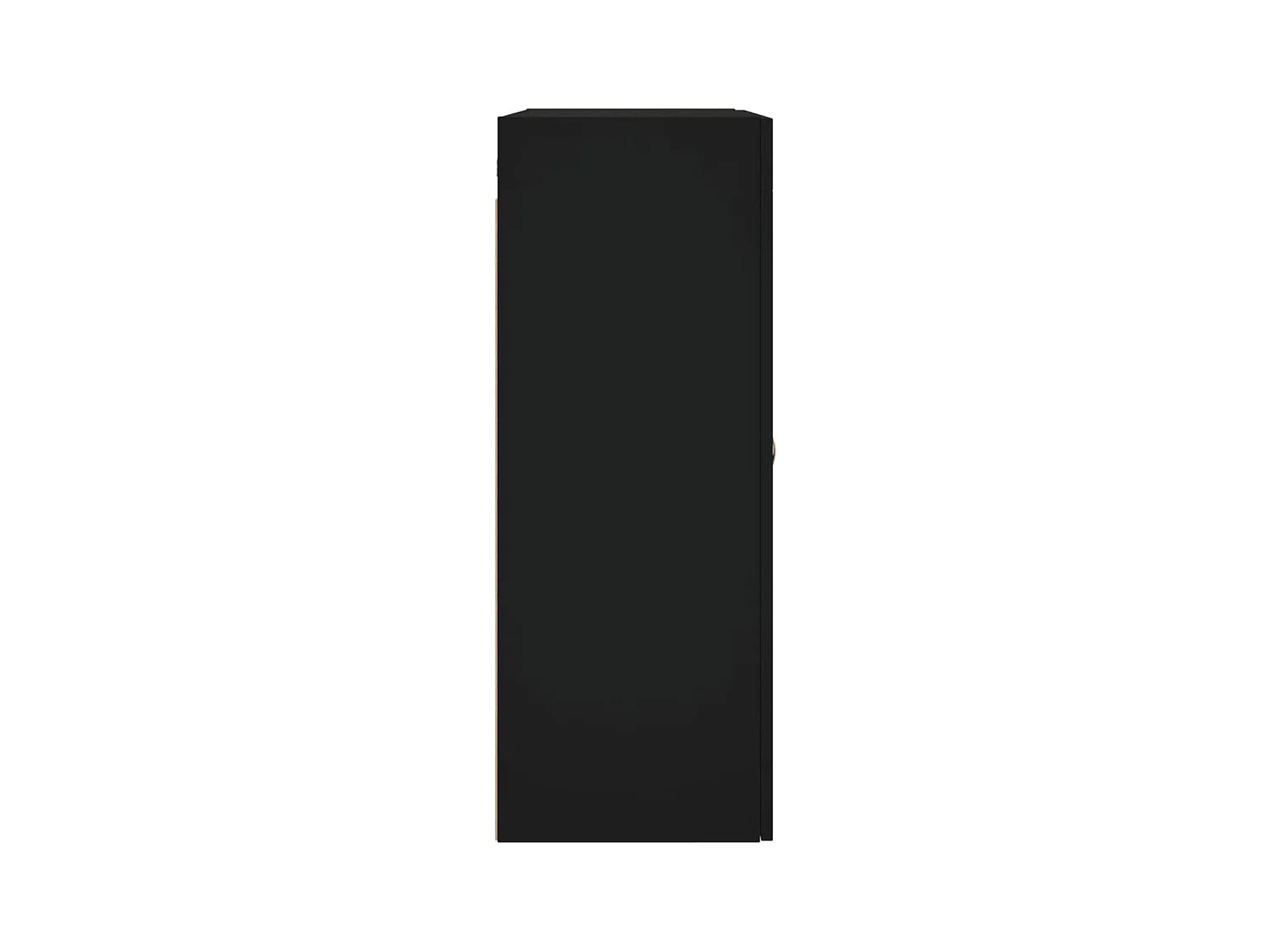 Armoires murales 2 pcs noir bois d'ingénierie