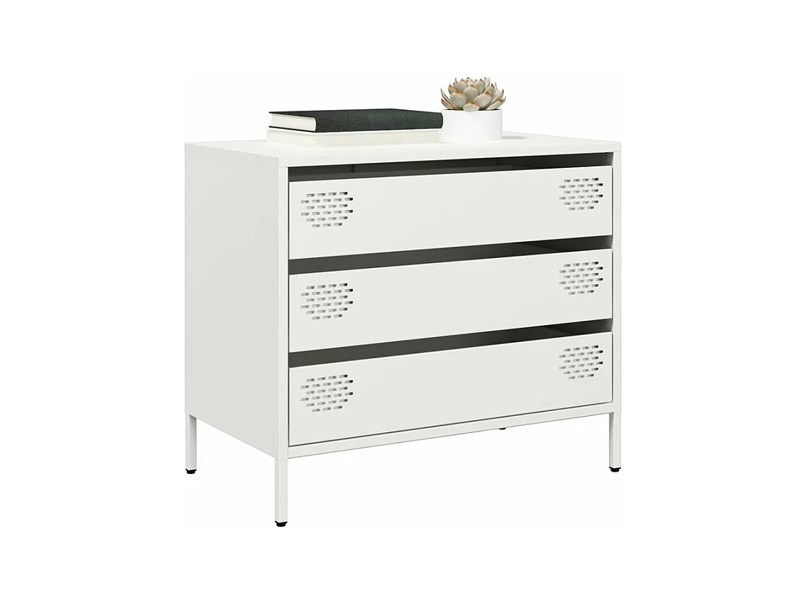 Buffet blanc 68x39x58,5 acier laminé à froid