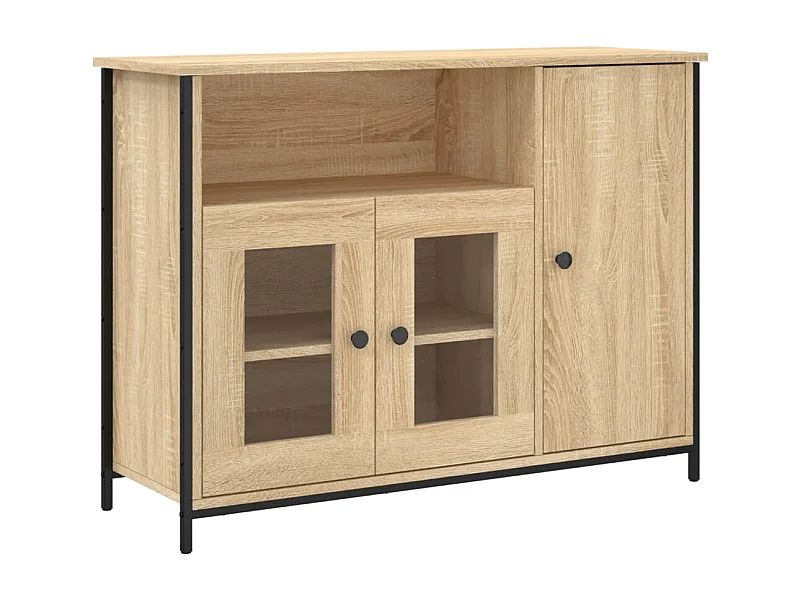 Petit buffet classique Krypta 100cm – Élégance et fonctionnalité-Couleur Chêne clair