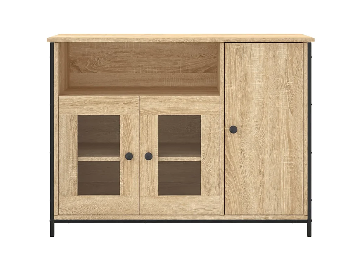 Petit buffet classique Krypta 100cm – Élégance et fonctionnalité-Couleur Chêne clair