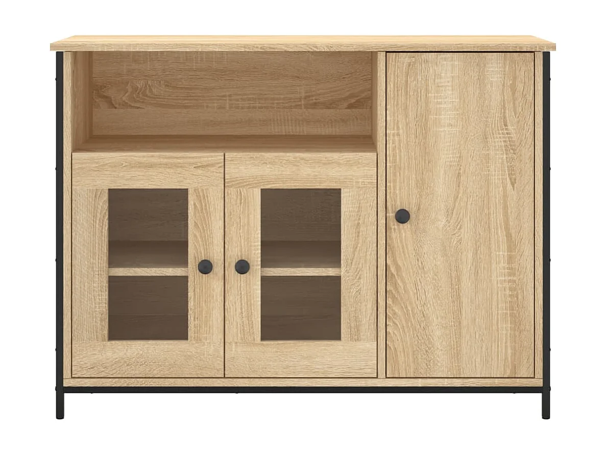 Petit buffet classique Krypta 100cm – Élégance et fonctionnalité-Couleur Chêne clair