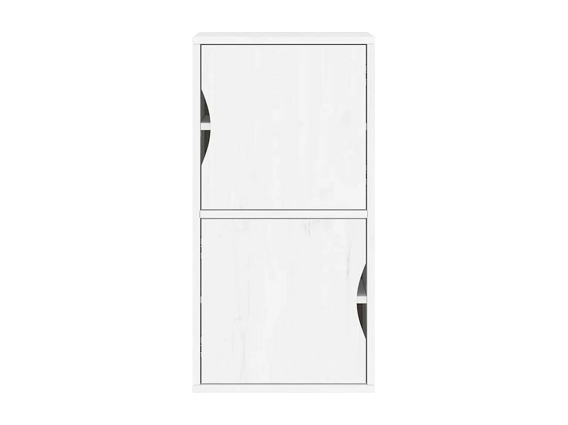 Armoire latérale ODDA blanc 40x24x79 bois massif pin