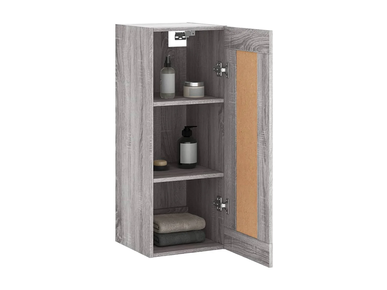 Armoire murale sonoma gris 34,5x34x90 bois d'ingénierie