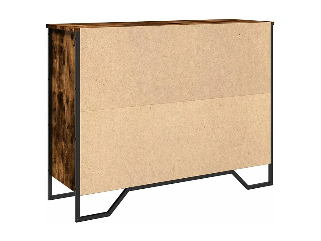 Buffet chêne fumé 97x32,5x74,5 bois d'ingénierie