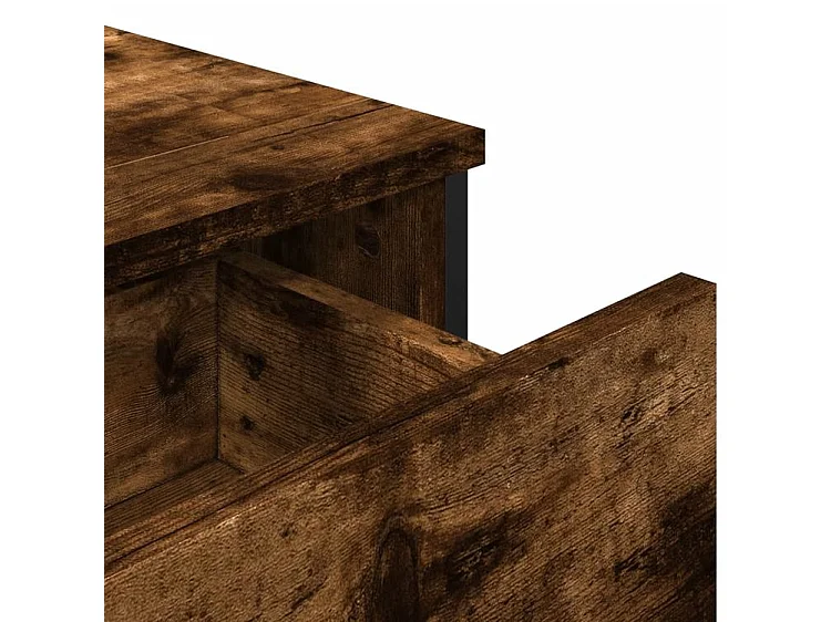 Buffet chêne fumé 97x32,5x74,5 bois d'ingénierie