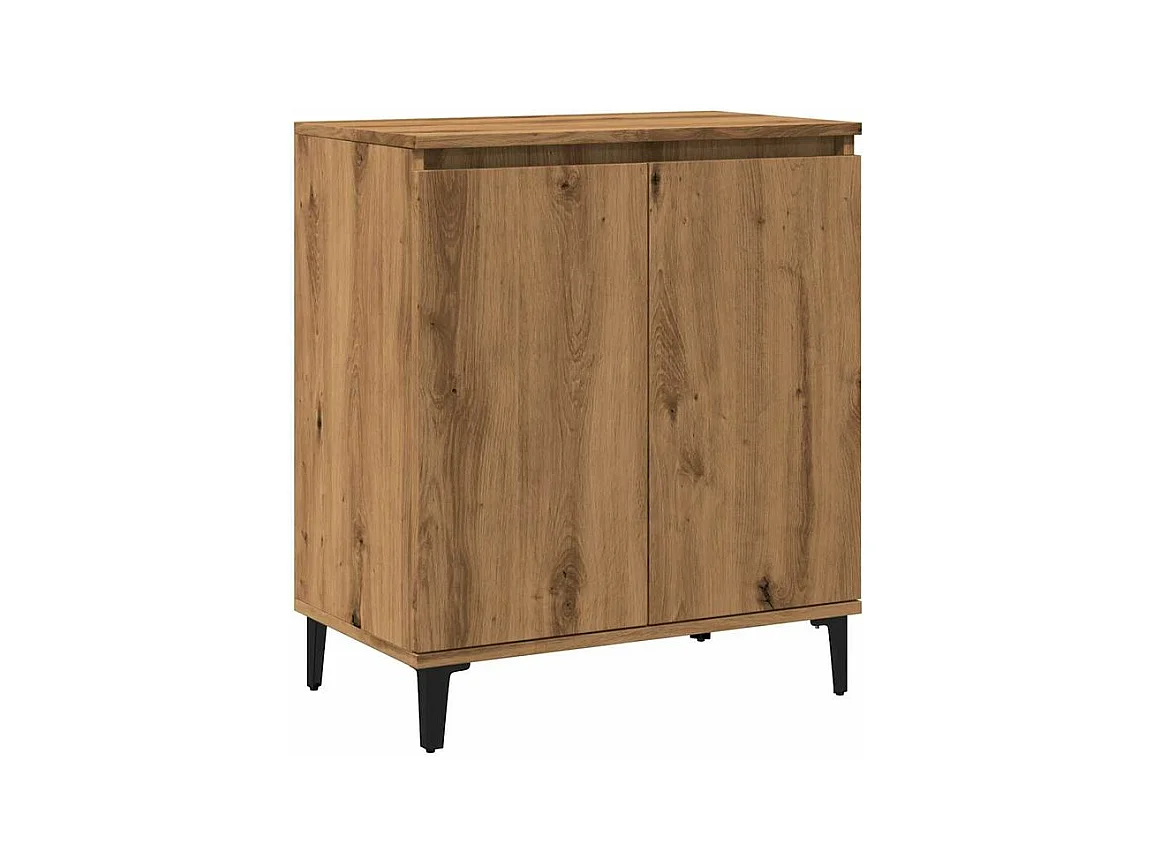 Buffet chêne artisanal 60x35x70 bois d'ingénierie
