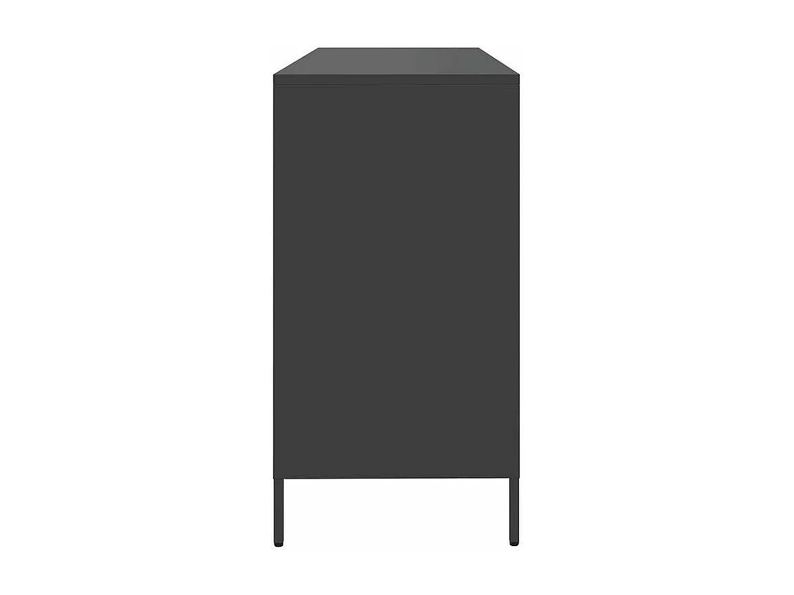 Buffet noir 135x39x73,5 acier laminé à froid