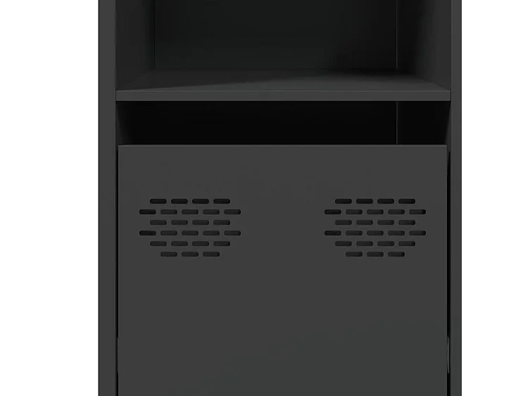 Buffet noir 135x39x73,5 acier laminé à froid