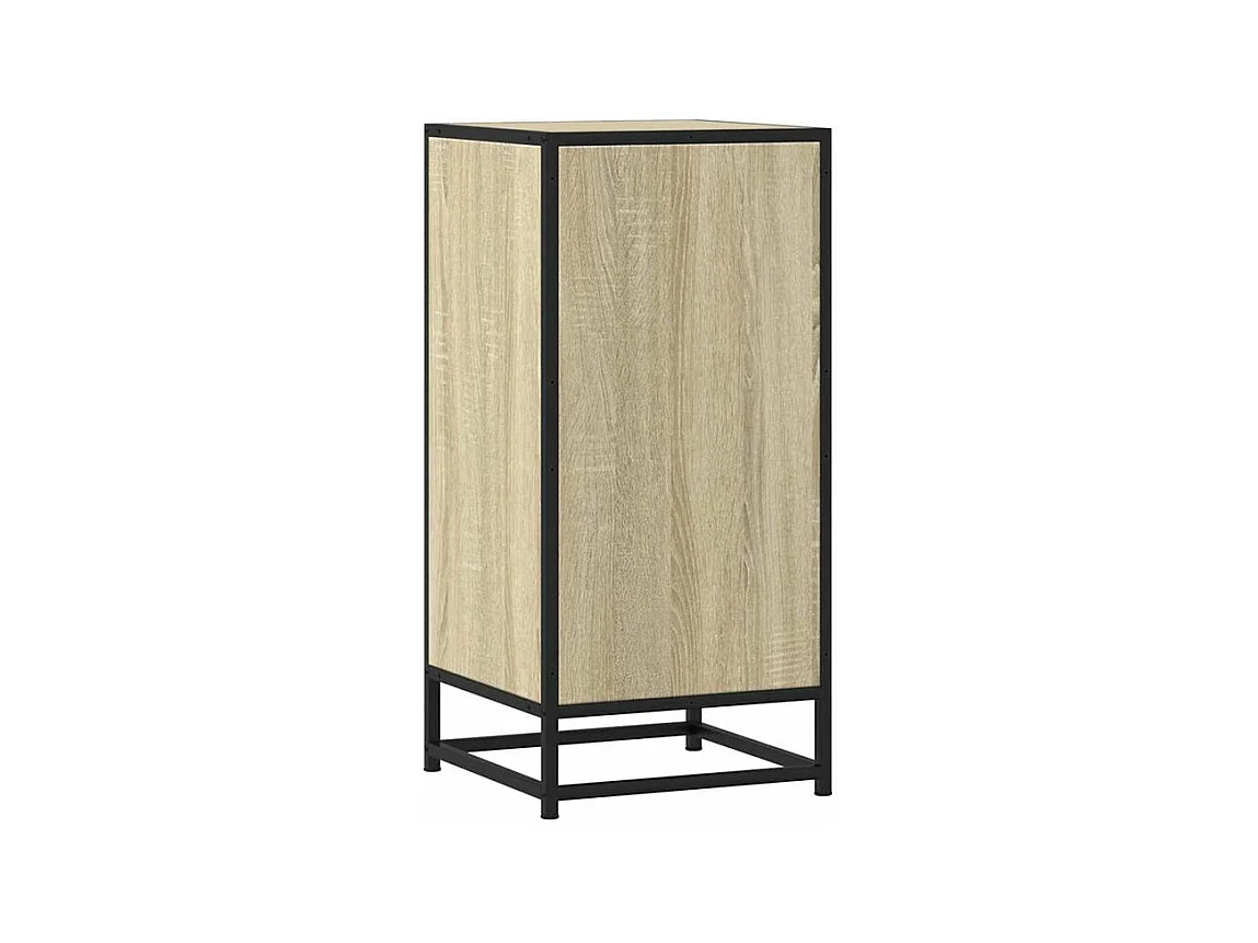 Buffet chêne sonoma 35,5x35x76 bois d'ingénierie et métal