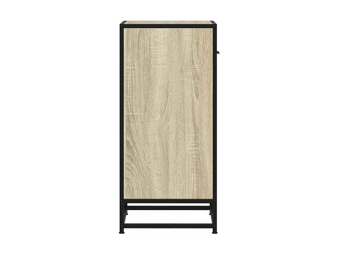 Buffet chêne sonoma 35,5x35x76 bois d'ingénierie et métal