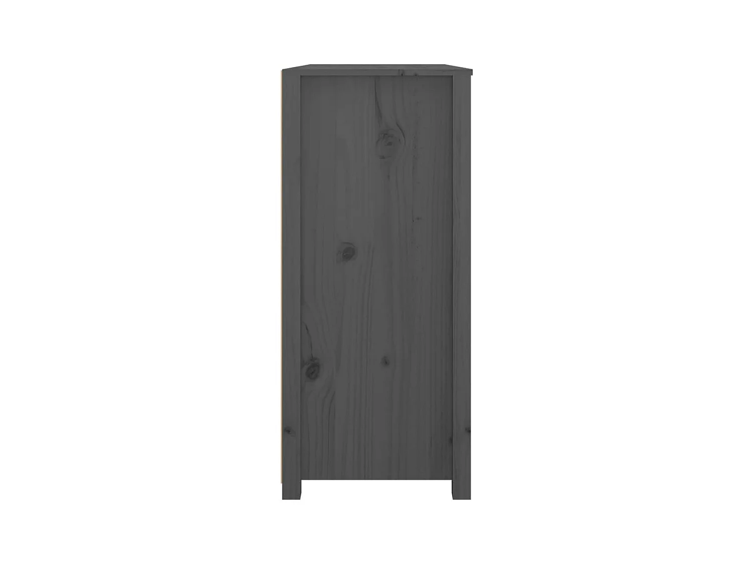 Armoire latérale Gris 100x40x90 Bois de pin massif