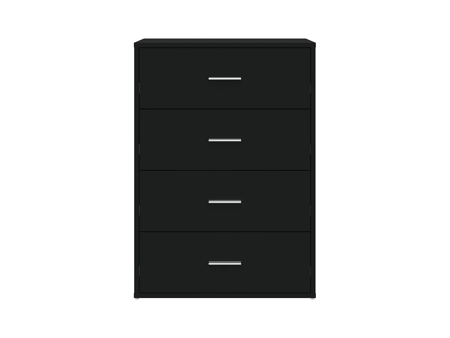 Buffets 2 pcs noir 60x31x84 bois d'ingénierie