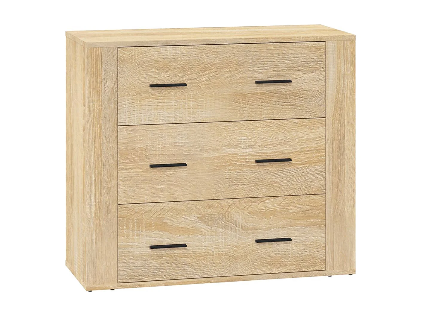 Buffets 3 pcs Chêne sonoma Bois d'ingénierie