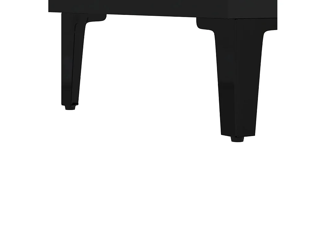 Buffet noir 69,5x34x90 bois d'ingénierie