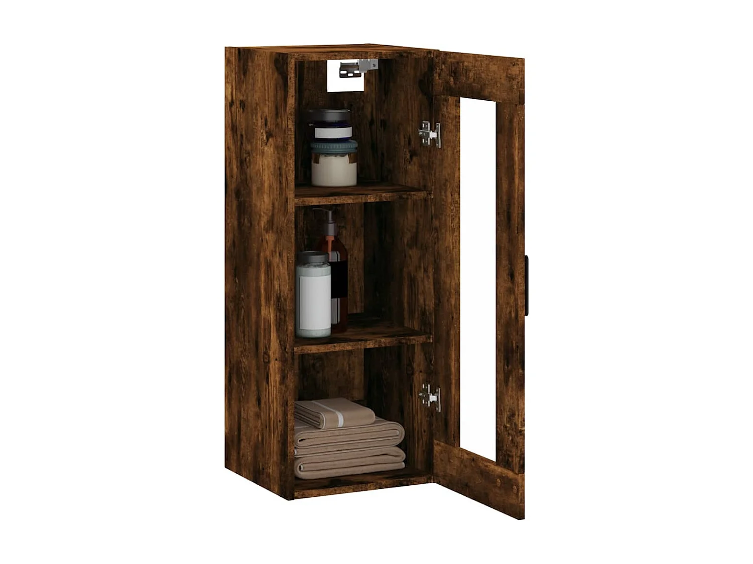 Armoire murale chêne fumé 34,5x34x90