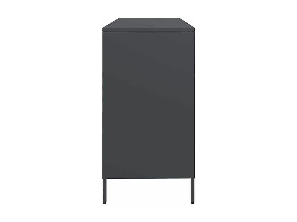 Buffet anthracite 135x39x73,5 acier laminé à froid