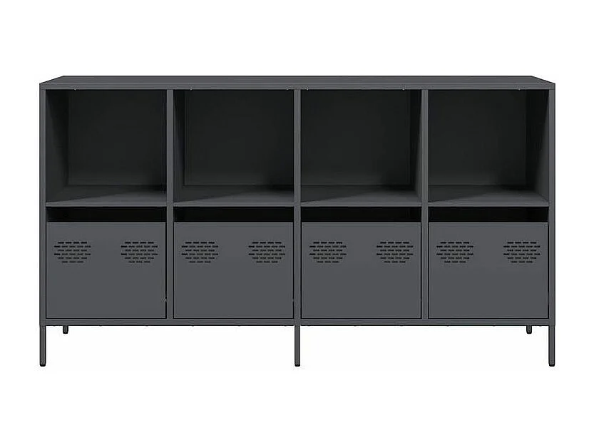 Buffet anthracite 135x39x73,5 acier laminé à froid
