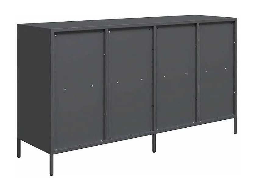 Buffet anthracite 135x39x73,5 acier laminé à froid