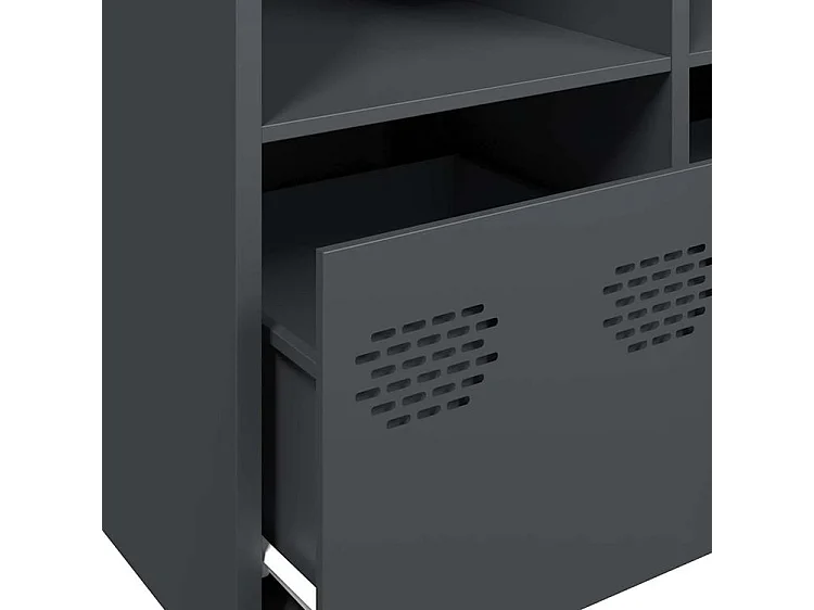 Buffet anthracite 135x39x73,5 acier laminé à froid