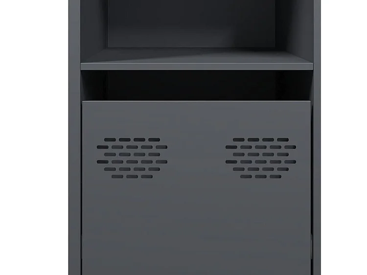 Buffet anthracite 135x39x73,5 acier laminé à froid