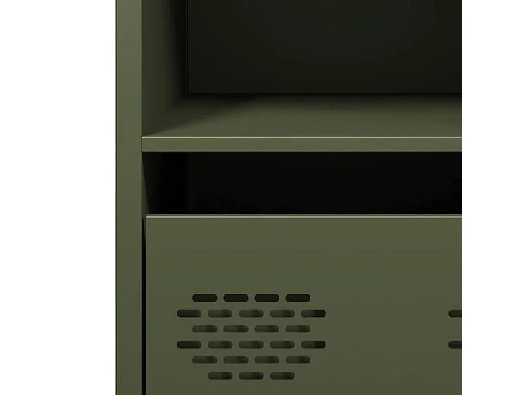 Buffet vert olive 68x39x73,5 acier laminé à froid