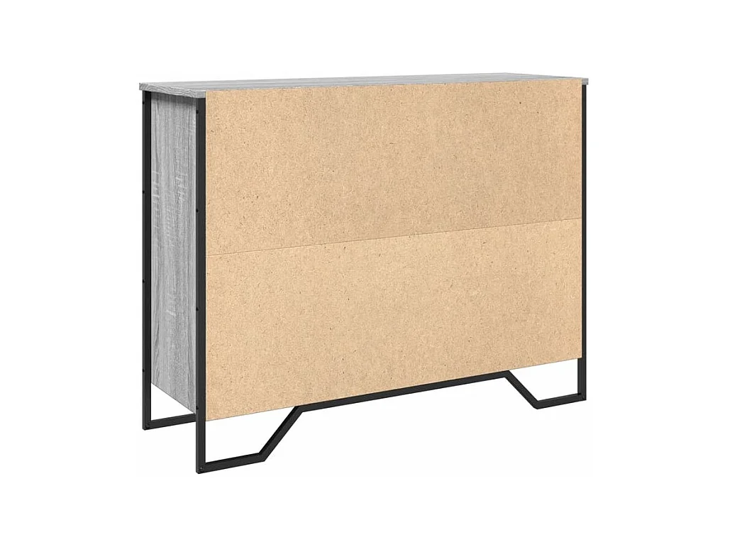 Buffet sonoma gris 97x32,5x74,5 bois d'ingénierie