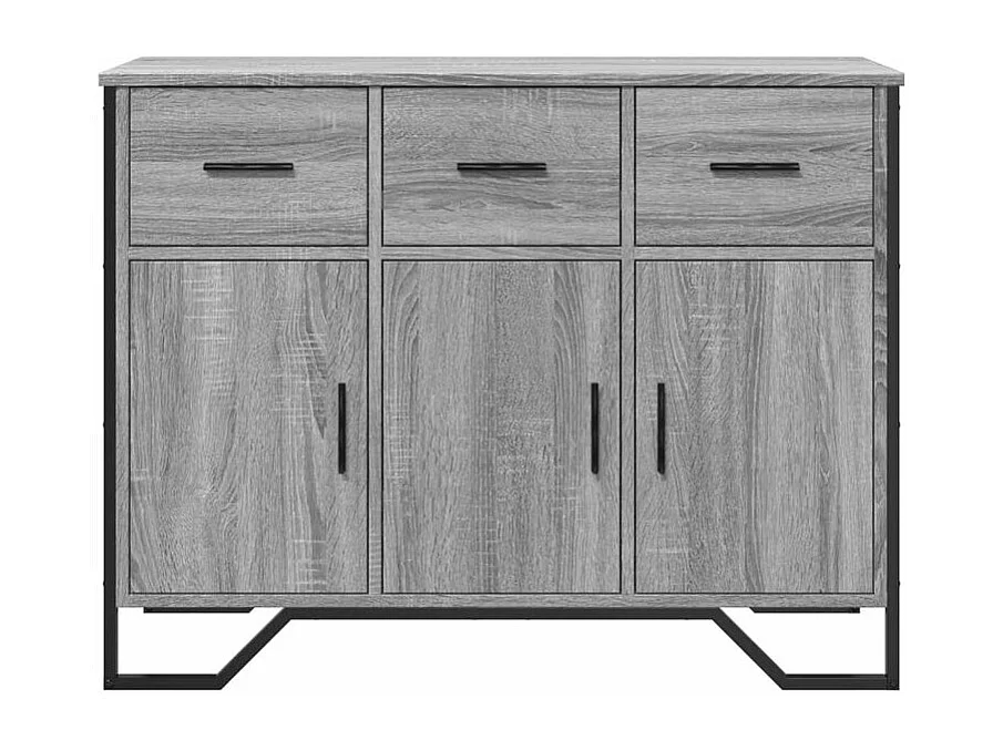 Buffet sonoma gris 97x32,5x74,5 bois d'ingénierie