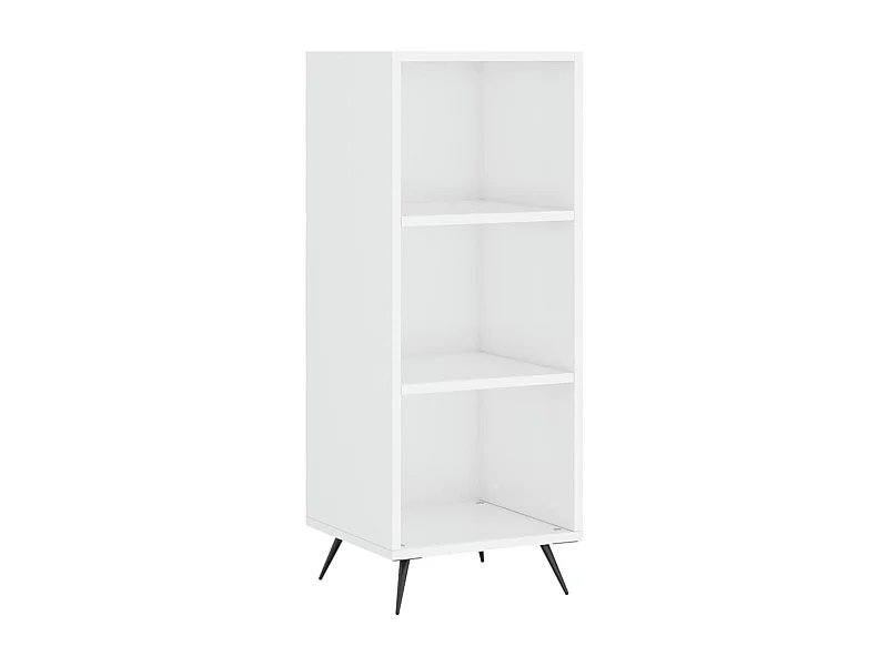Armoire à étagères blanc brillant 34,5x32,5x90