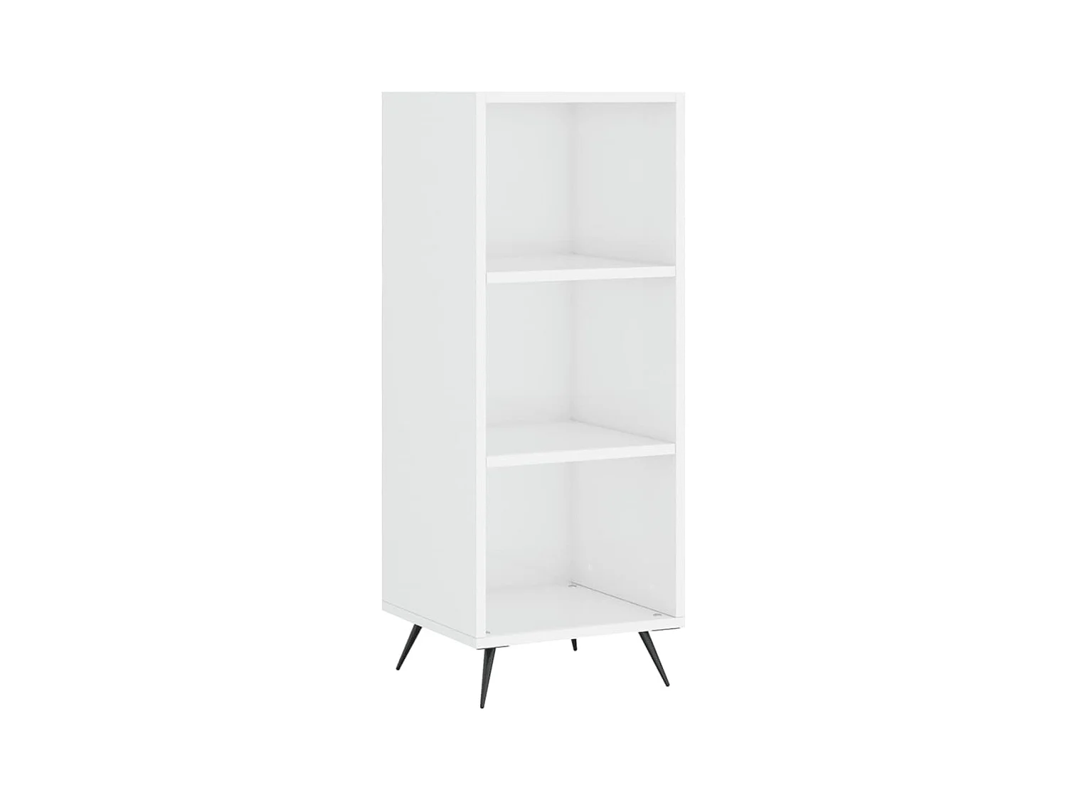 Armoire à étagères blanc brillant 34,5x32,5x90