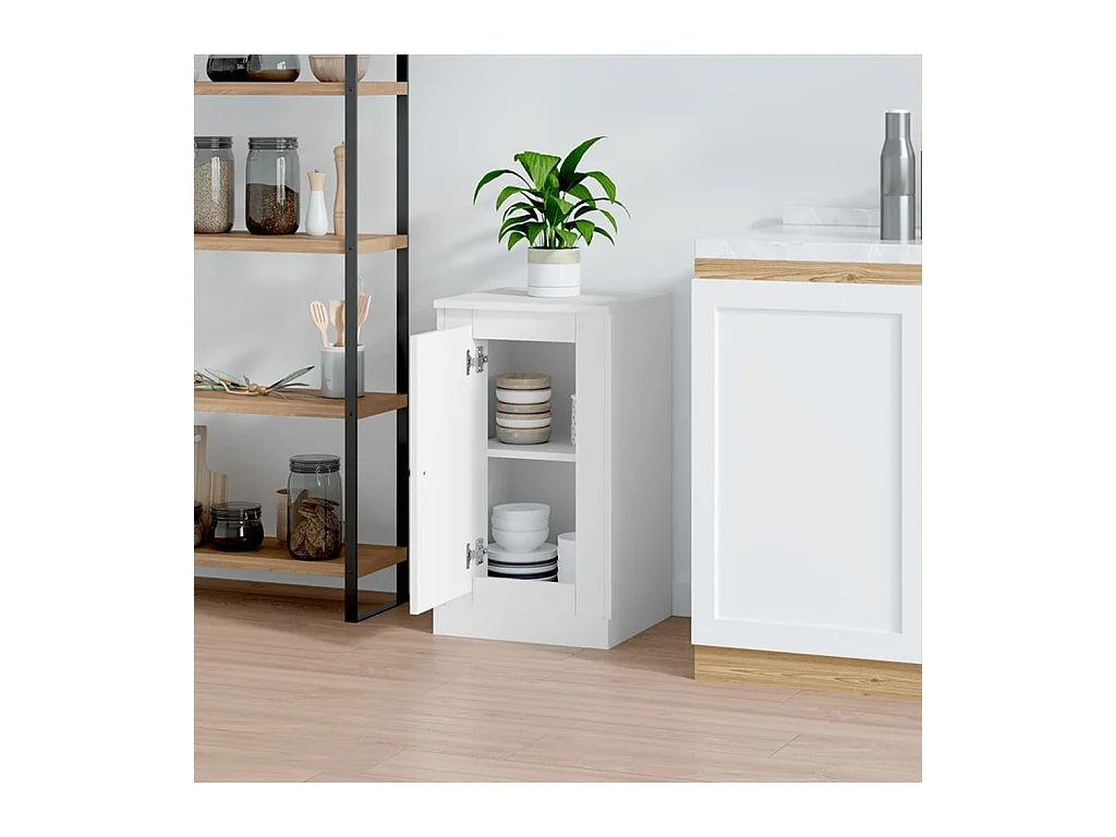 Buffet blanc 37,5x35,5x67,5 bois d'ingénierie