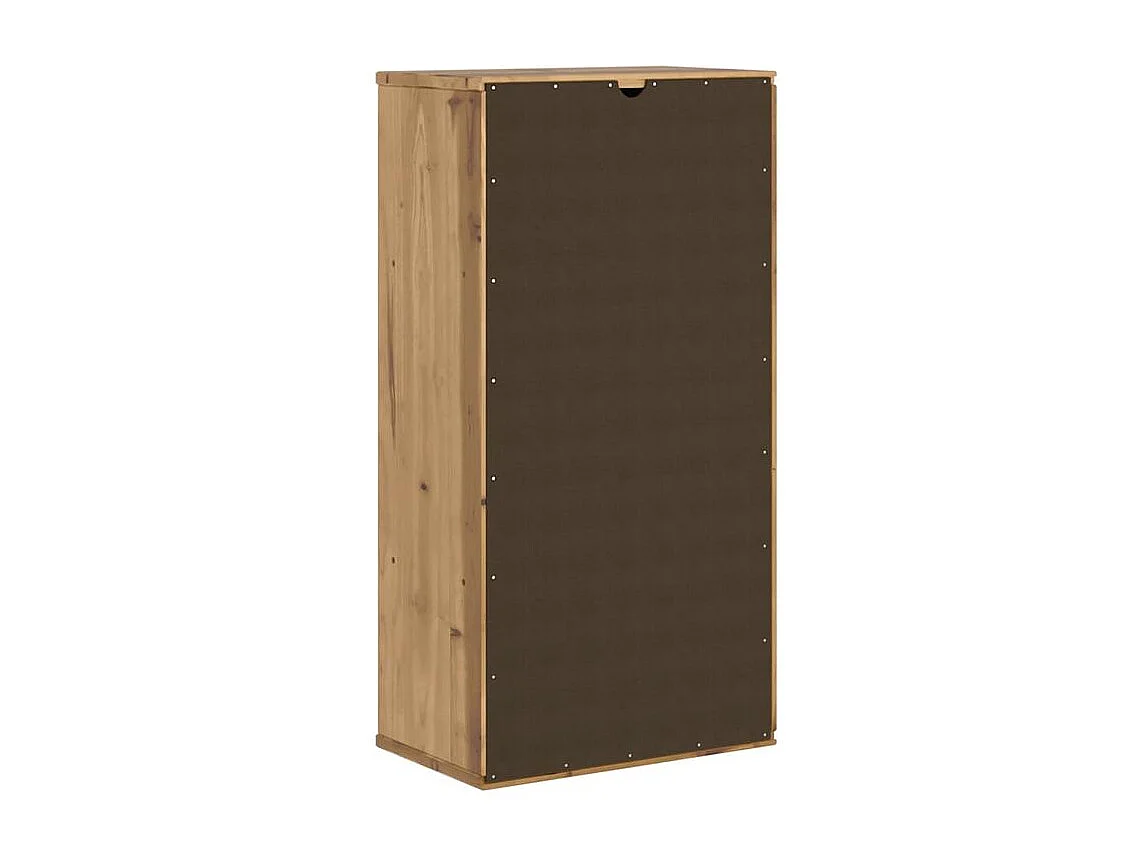Armoire latérale avec tiroirs ODDA 40x24x79 bois massif pin