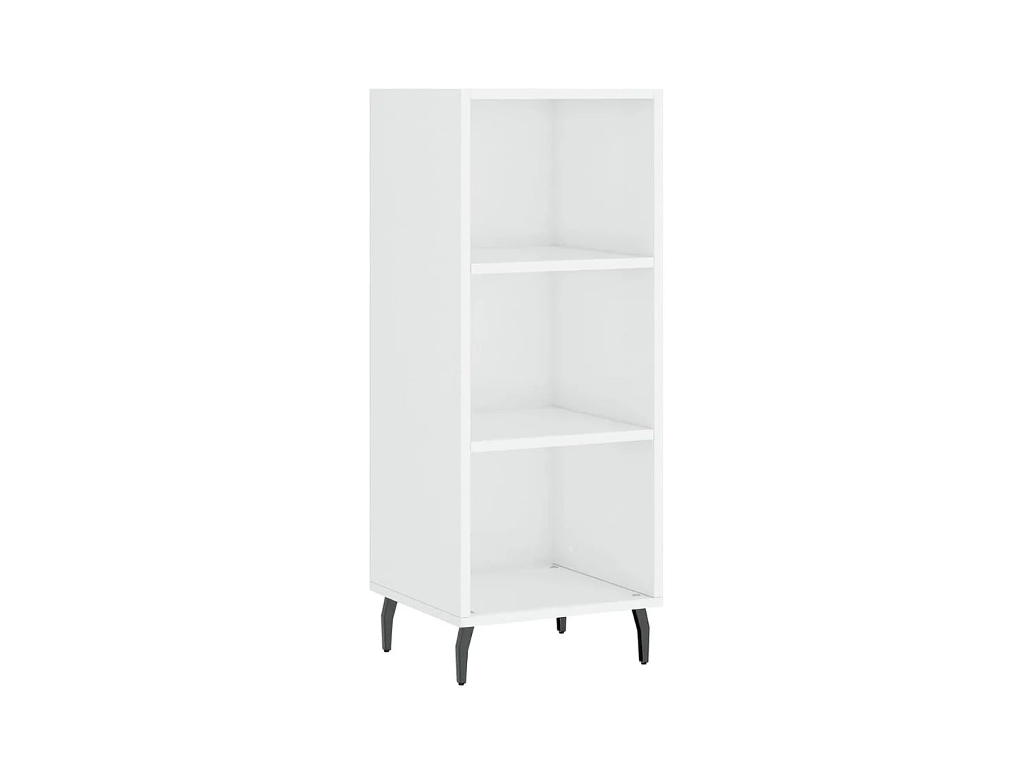 Buffet blanc brillant 34,5x32,5x90 bois d'ingénierie