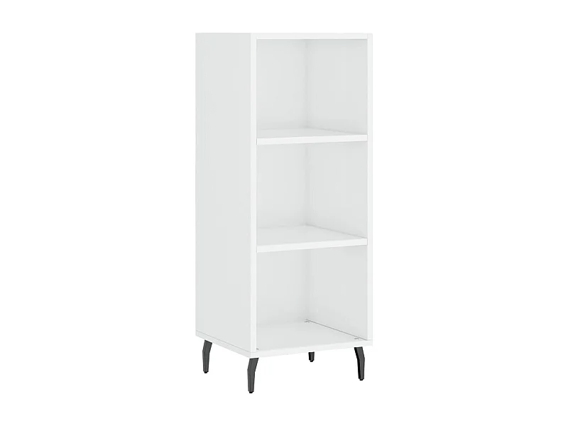 Buffet blanc brillant 34,5x32,5x90 bois d'ingénierie